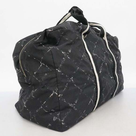 Chanel Boston Bag (Old Travel) Nylon Black for Men and Women - Picture 2 of 16